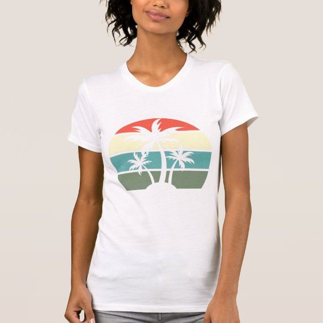 Anpassningsbar Bachelorette Party Beach Wedding Su T Shirt (Framsida)
