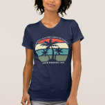 Anpassningsbar Bachelorette Party Beach Wedding Su T Shirt<br><div class="desc">Söt handflatan träd framför en söt solnedgång dekorerar denna vackra T-shirt för badbröllop. Anpassa den här coolan till ditt målbröllop. De är perfekt för hela brudens sida att bära till en semester för att få hem en ö eller för en grupp flickor som ska ut att ha en roligt-bachelorettfest.</div>