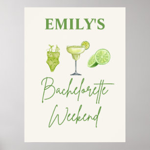 Anpassningsbar Bachelorette Party Tapestry, Person Poster