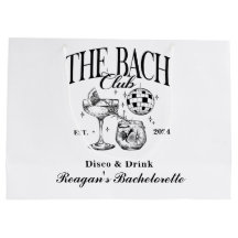 Anpassningsbar Bachelorette Retro Cocktail Black