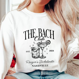 Anpassningsbar Bachelorette Retro Cocktail Black T Shirt