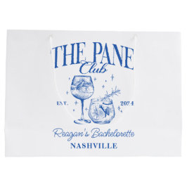 Anpassningsbar Bachelorette Retro Cocktail Blue