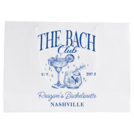 Anpassningsbar Bachelorette Retro Cocktail Blue