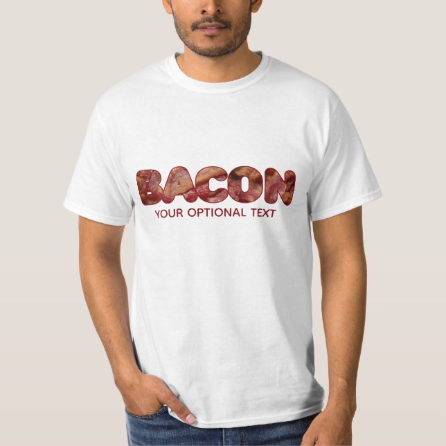 Anpassningsbar BACON-skjortor och jacka T Shirt (Framsida)