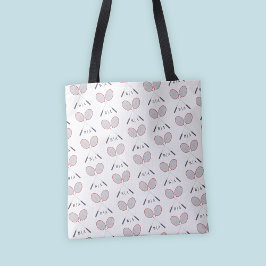 Anpassningsbar Badminton Racket Mönster Monogramme Tygkasse