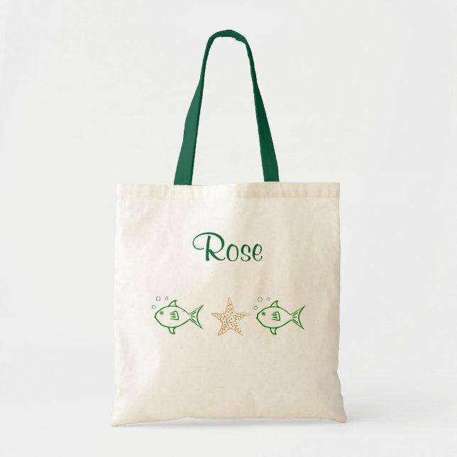 Anpassningsbar Bag av fisk och stärkelse Tygkasse (Framsidan)