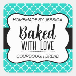 Anpassningsbar Bakad med Kärlek Etikett HM012sqv2