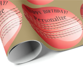 Anpassningsbar Baller Cricket Boll Namn Grattis på Presentpapper