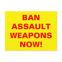Anpassningsbar BAN ASSAULT WEAPONS NU! Progun-kont