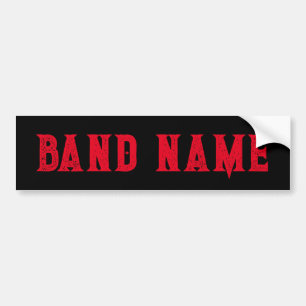 Anpassningsbar Band Merch Bildekal