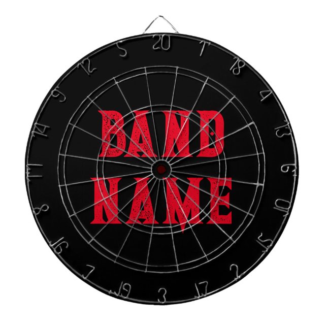 Anpassningsbar Band Merch Darttavla (Framsidan)