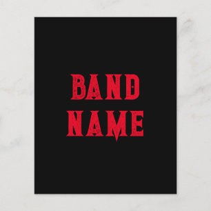 Anpassningsbar Band Merch Flygblad