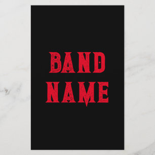 Anpassningsbar Band Merch Flygblad