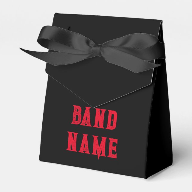 Anpassningsbar Band Merch Presentaskar (Framsidan Sidan)