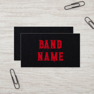 Anpassningsbar Band Merch Visitkort