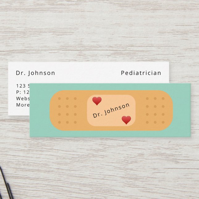 Anpassningsbar Bandaid Patch Medical Professionell Mini Visitkort (Skapare uppladdad)
