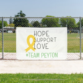 anpassningsbar Banner för barncancerstöd utomhus