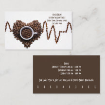 Anpassningsbar Bans Heart Coffee Shop & Slå