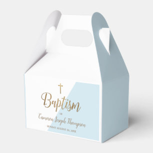 Anpassningsbar-baptism Blue pojke Favoritbox Presentaskar