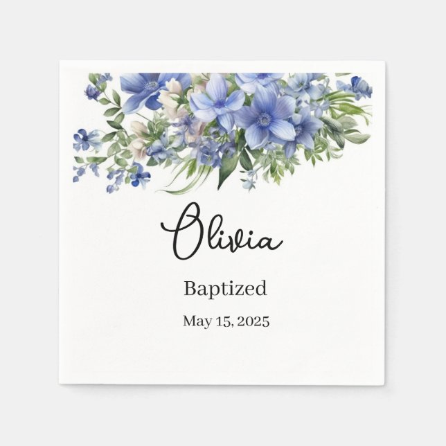 Anpassningsbar Baptism Pappersservett (Framsidan)