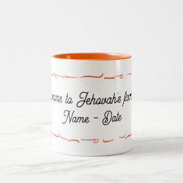 Anpassningsbar Baptism Två-Tonad Mugg