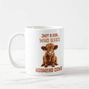 Anpassningsbar Bara en tjej som kärlek Highland Co Kaffemugg