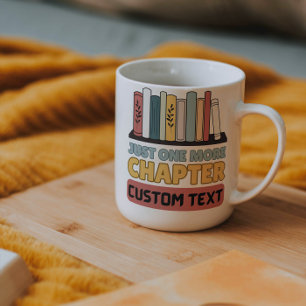 anpassningsbar Bara ett kapitel till som läser bok Kaffemugg