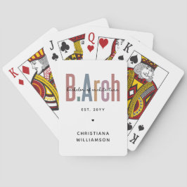Anpassningsbar BArch Bachelor of Architecture Stud Casinokort