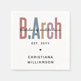 Anpassningsbar BArch Bachelor of Architecture Stud Pappersservett