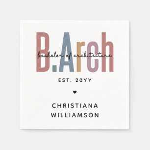 Anpassningsbar BArch Bachelor of Architecture Stud Pappersservett
