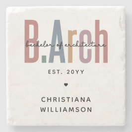 Anpassningsbar BArch Bachelor of Architecture Stud Stenunderlägg