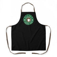 Anpassningsbar barista-aproner för café-kaffe elle
