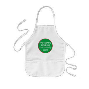 "Anpassningsbar Barn Apron - Ladda upp designen Barnförkläde