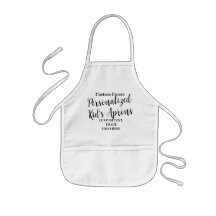 Anpassningsbar Barn Aprons, White Chef Personlig