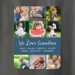 Anpassningsbar Barnbarn Namn 9 Fotokollage Magnet<br><div class="desc">personlig med fotomagneter i anpassningsbarna med foton och text i familjen. Lägg till barnbarns namn eller annan anpassningsbar med plats för 9 kvadratfoton. Använda designen verktyg om du vill välja valfri bakgrund färg, lägga till fler foton och redigera texten typsnitt och färger om du vill skapa en unik design av...</div>