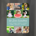 Anpassningsbar Barnbarn Namn 9 Fotokollage Magnet<br><div class="desc">personlig med fotomagneter i anpassningsbarna med foton och text i familjen. Lägg till barnbarns namn eller annan anpassningsbar med plats för 9 kvadratfoton. Använda designen verktyg om du vill välja valfri bakgrund färg, lägga till fler foton och redigera texten typsnitt och färger om du vill skapa en unik design av...</div>