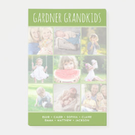 Anpassningsbar Barnbarn Namn Instagram 9 Fotokolla Post-it Block