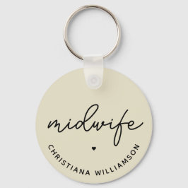 Anpassningsbar Barnmorskas uppskattning för barnmo Nyckelring