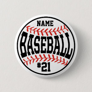 Anpassningsbar Baseball Button Team Player-knapp Knapp