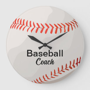 Anpassningsbar Baseball Coach Keepsaké Stor Klocka
