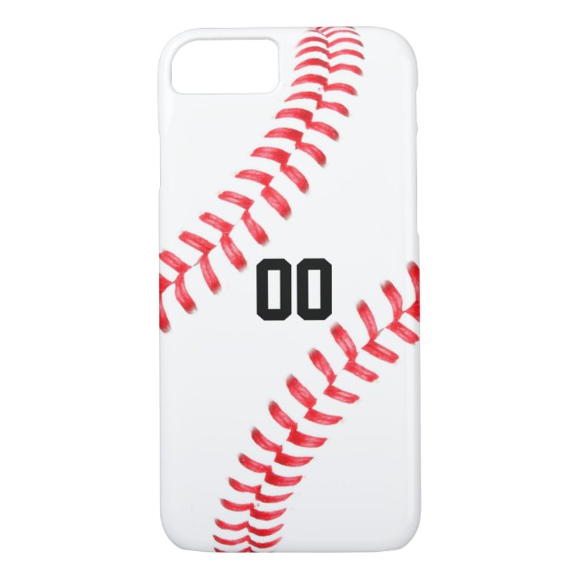 Anpassningsbar Baseball iPhone 7 Fodral Case-Mate iPhone Skal (Baksida)