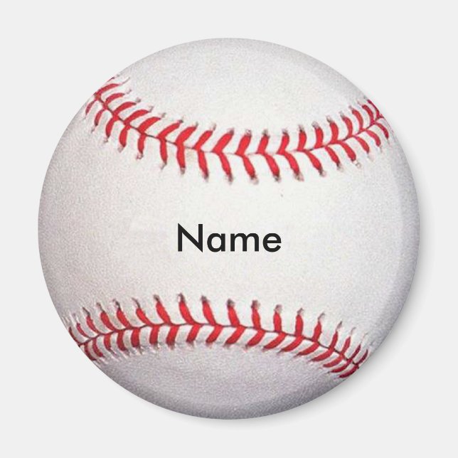 Anpassningsbar Baseball Magnet (Framsidan)
