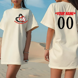 Anpassningsbar Baseball Mamma Personlig Team Squar T Shirt