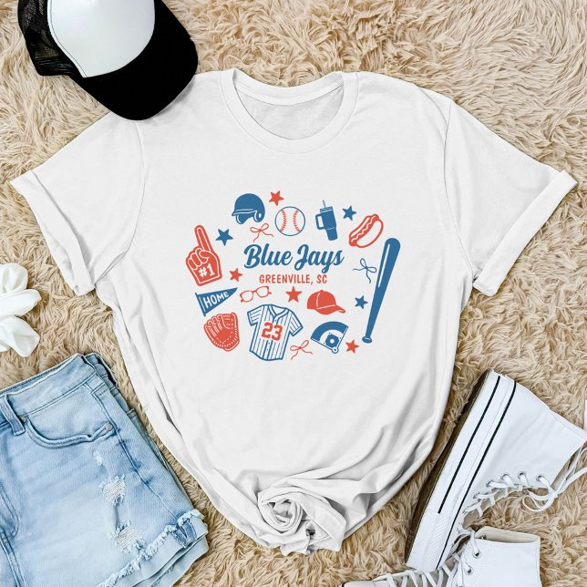 Anpassningsbar Baseball Mamma Proud Softball Mamma T Shirt (Skapare uppladdad)