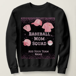 Anpassningsbar Baseball Mamma Squad, teamnummer oc T Shirt