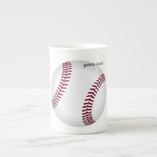 "Anpassningsbar Baseball Mugg**Specialiteten Mugg Benporslin Mugg (Framsidan)