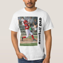 Anpassningsbar Baseball Pappa T-Shirt