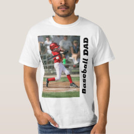 Anpassningsbar Baseball Pappa T-Shirt