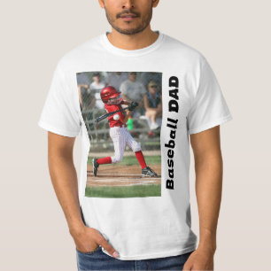 Anpassningsbar Baseball Pappa T-Shirt