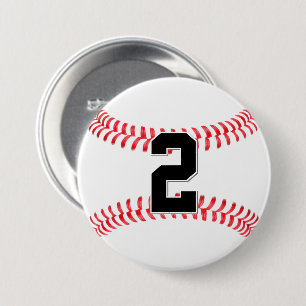 Anpassningsbar Baseball Player Jersey-nummer/texts Knapp